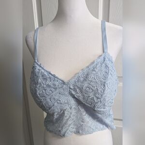 Tranquil &True Lace Bralette in Light Blue Sz: 1X